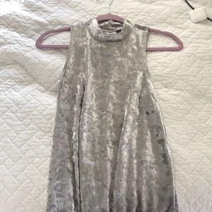 Crushed velvet top